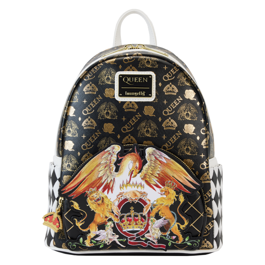 Queen Logo Crest Mini Backpack Loungefly Bags Wall NZ