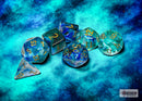 Nebula Oceanic/gold Luminary Polyhedral 7-Dice Set - Image 1