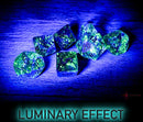 Nebula Oceanic/gold Luminary Polyhedral 7-Dice Set - Image 4