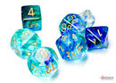Nebula Oceanic/gold Luminary Polyhedral 7-Dice Set - Image 2