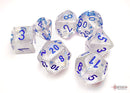 Borealis Icicle/light blue Luminary Polyhedral 7-Dice Set - Image 2