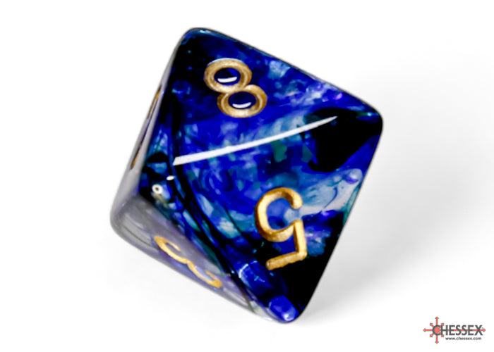 Nebula Oceanic/gold Luminary Polyhedral 7-Dice Set - Image 7 - Dice & Accessories - Image - Pop Weasel