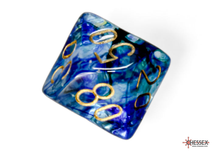 Nebula Oceanic/gold Luminary Polyhedral 7-Dice Set - Image 9 - Dice & Accessories - Image - Pop Weasel