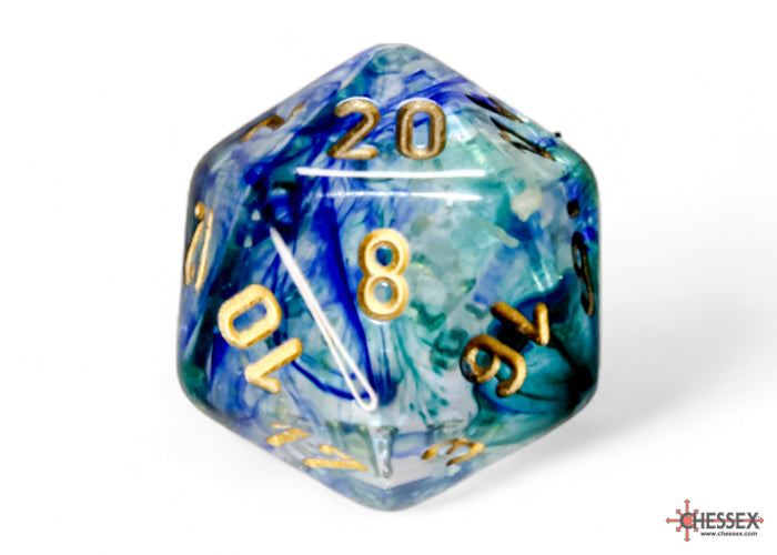 Nebula Oceanic/gold Luminary Polyhedral 7-Dice Set - Image 11 - Dice & Accessories - Image - Pop Weasel
