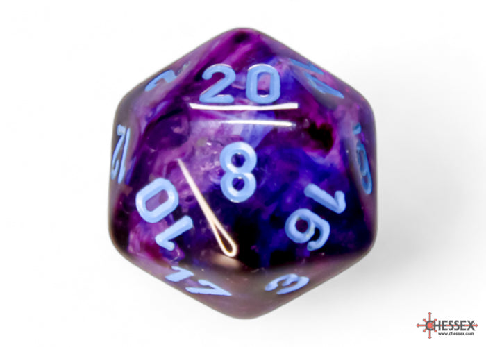 Nebula Nocturnal/blue Luminary Polyhedral 7-Dice Set - Image 5 - Dice & Accessories - Image - Pop Weasel