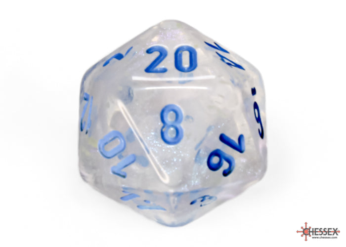 Borealis Icicle/light blue Luminary Polyhedral 7-Dice Set - Image 11 - Dice & Accessories - Image - Pop Weasel