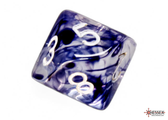 Nebula Black/white Polyhedral 7-Dice Set - Image 7 - Dice & Accessories - Image - Pop Weasel