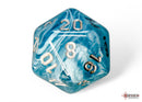 Cirrus Aqua/silver Polyhedral 7-Dice Set