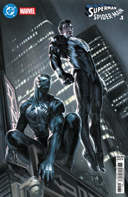 DC Marvel Superman Spider-man #1  | One Shot  G Gabriele Dell Otto Superman Black & Spider-man Black Card Stock Var