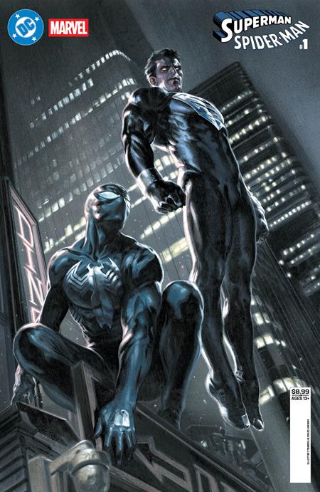 DC Marvel Superman Spider-man #1  | One Shot  G Gabriele Dell Otto Superman Black & Spider-man Black Card Stock Var