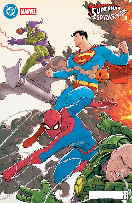 DC Marvel Superman Spider-man #1  | One Shot  J Mikel Janin Superman & Spider-man Vs Lex Luthor & Green Goblin Card Stock Var
