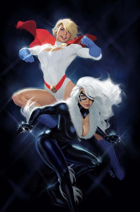 DC Marvel Superman Spider-Man #1 | One Shot V David Talaski Power Girl & Black Cat Card Stock Var - Image