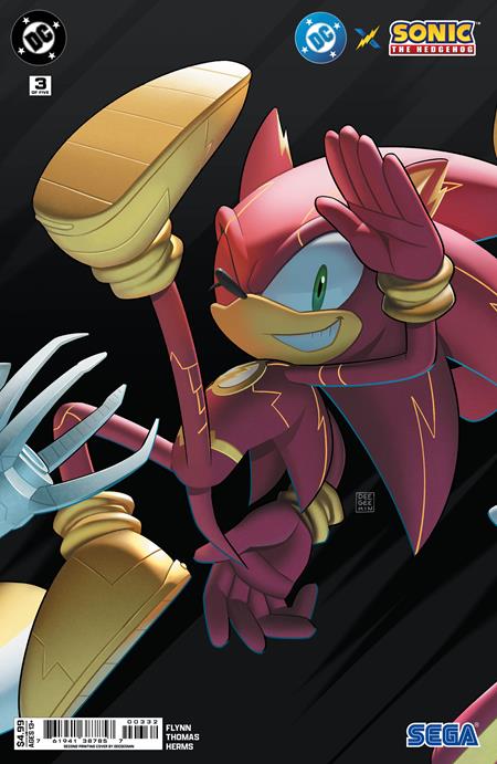 DC X Sonic The Hedgehog #3 (of 5) Second Printing Deegeemin Connecting
