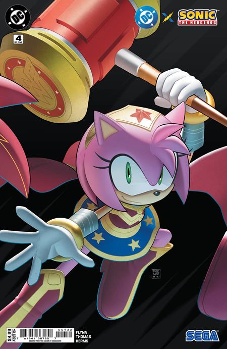 DC X Sonic The Hedgehog #4 (of 5) Second Printing Deegeemin Connecting