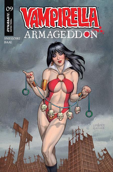 Vampirella Armageddon #9 C Joseph Michael Linsner Var - Image