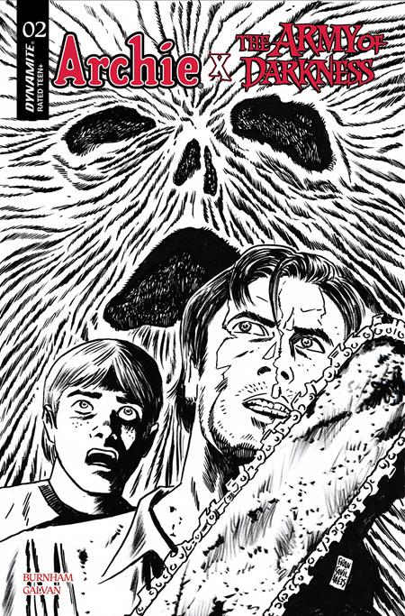 Archie X Army Of Darkness #2  M Francesco Francavilla Line Art Var