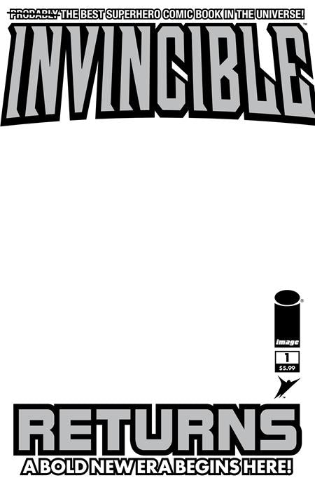 Invincible Returns Facsimile Edition #1 D Blank Sketch Var - Image