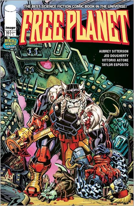 Free Planet #10  C Jed Dougherty Invincible Team Up Var