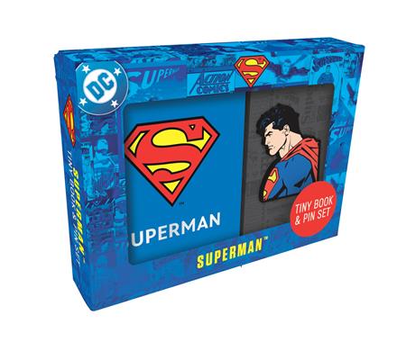 DC Comics Superman Tiny Book And Pin Set - Image - Merchandise - Image - Pop Weasel