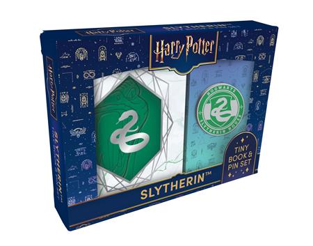 Harry Potter Slytherin Tiny Book And Pin Set - Image