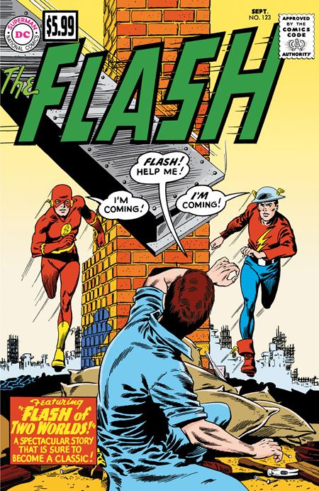 Flash #123 Facsimile Edition  C Carmine Infantino & Murphy Anderson Foil Var image