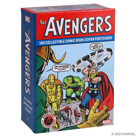 Marvel Avengers 100 Collectible Comic Book Cover Postcards - Image