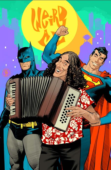 Batman Superman Worlds Finest #50 G Dan Mora Weird Al Yankovic Cameo Card Stock Var - Image