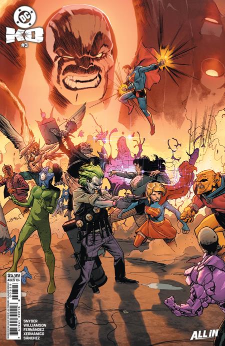 DC K.o. #3 (of 5) Second Printing Cvr B Javier Fernandez Connecting Card Stock Var