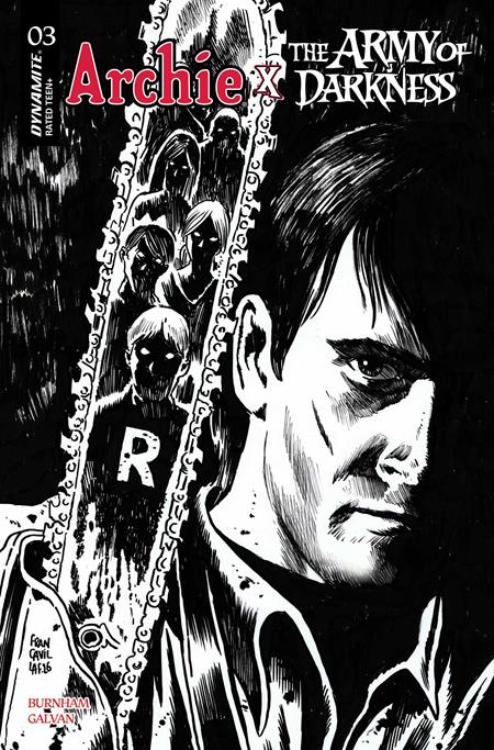 Archie X Army Of Darkness #3  M Francesco Francavilla Line Art Var