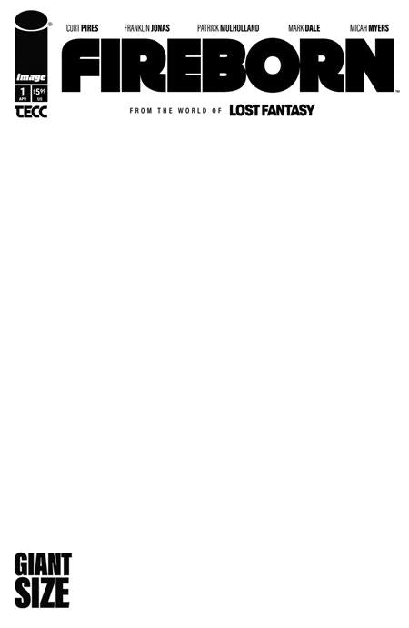 Fireborn #1  E Blank Sketch Var