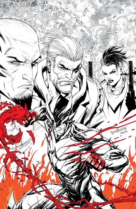 Fireborn #1  L Tyler Kirkham Black & White & Blood Virgin Var