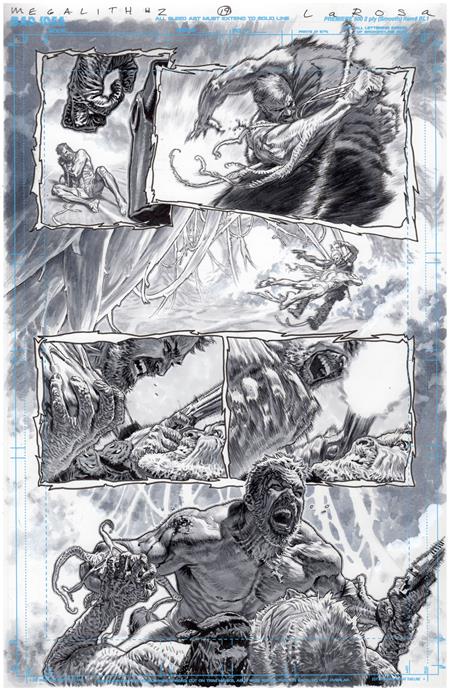 Olympus Saga Megalith #1 (of 4)  Ze Lewis Larosa Original Art Edition 28 Var