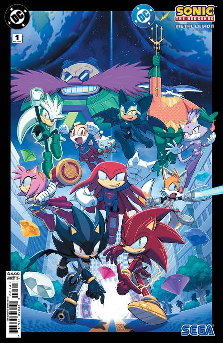DC X Sonic The Hedgehog The Metal Legion #1 (of 5)  D Min Ho Kim Card Stock Var