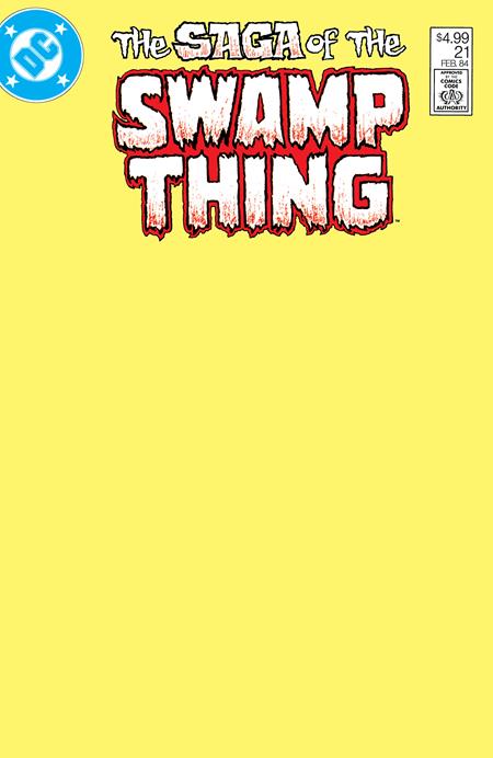 Saga Of The Swamp Thing #21 Facsimile Edition  B Blank Card Stock Var