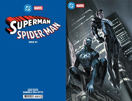 DC Marvel Superman Spider-man #1  | One Shot Second Printing Cvr D Gabriele Dell Otto Foil Card Stock Var