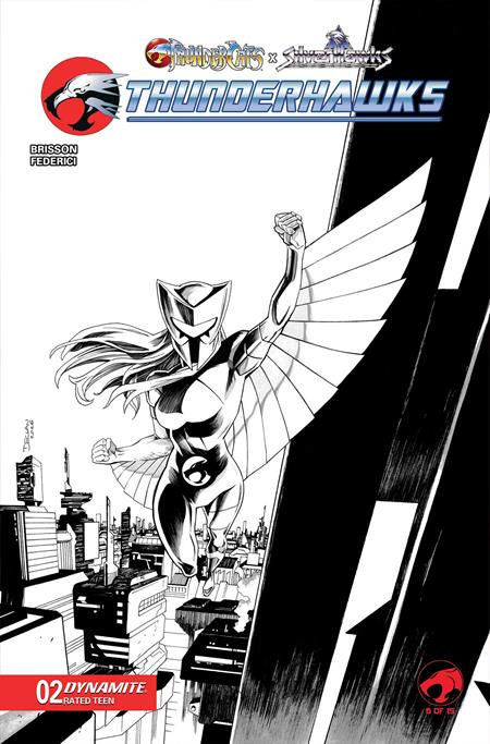 Thundercats X Silverhawks Thunderhawks #2  K Declan Shalvey Line Art Var