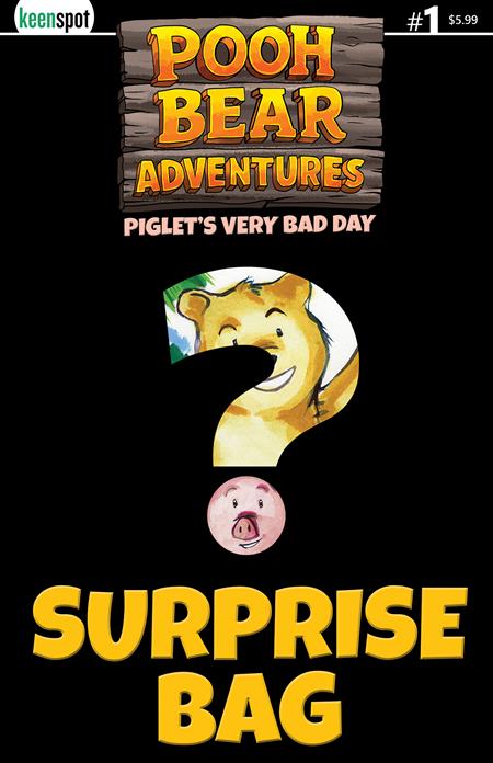 Pooh Bear Adventures Piglets Very Bad Day #1 | One Shot D Surprise Cover Bagged With Trading Card Var - Image