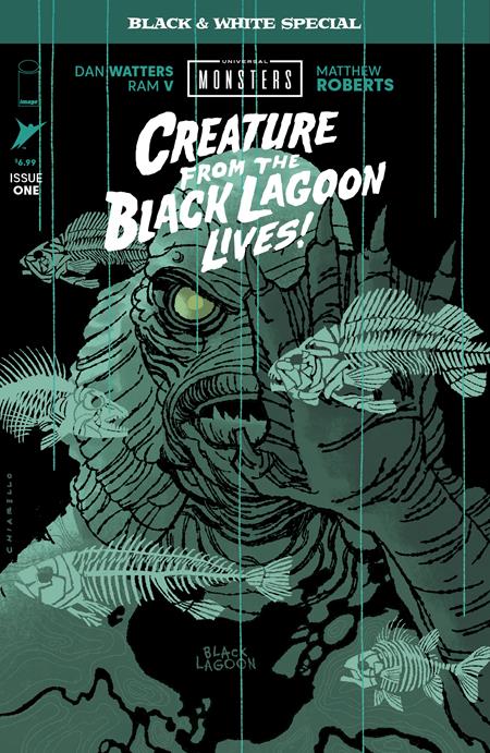 Universal Monsters Creature From The Black Lagoon Lives Black & White Special #1 (Of 2) B Mark Chiarello Var - Image