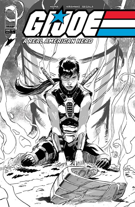 Gi Joe A Real American Hero #328 B Lee Weeks B&W Var - Image