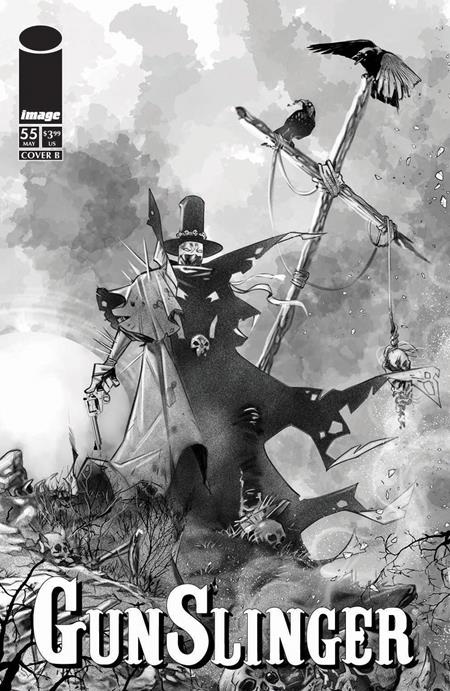Gunslinger Spawn #55 B Ig Guara B&W Var - Image