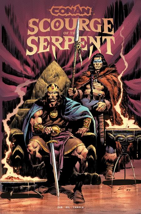 Conan The Barbarian Scourge Of The Serpent  | TPB Vol 01 Direct Market Edition Roberto De La Torre Throne - Graphic Novel - Image - Pop Weasel