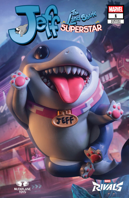 JEFF THE LAND SHARK: SUPERSTAR #1 MCFARLANE TOYS MARVEL RIVALS VARIANT - Image