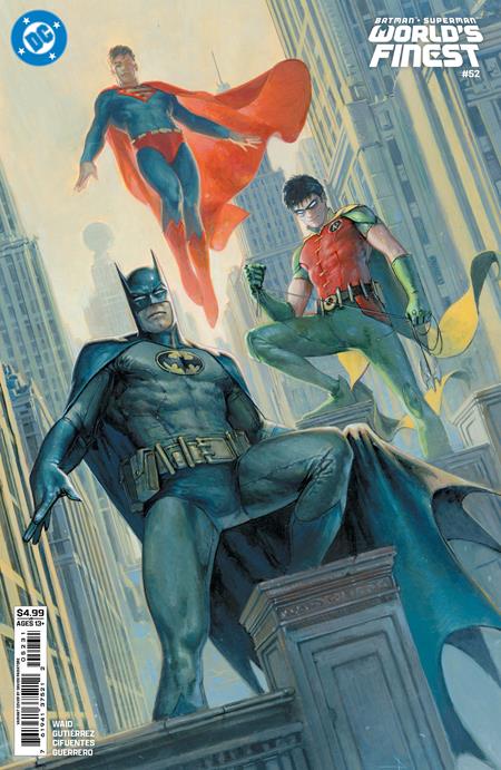 Batman Superman Worlds Finest #52  C Davide Paratore Card Stock Var