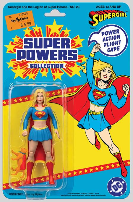 Supergirl And The Legion Of Super Heroes #23 Facsimile Edition B Jason Geyer & Alex Saviuk Supergirl Super Powers Card Stock Var - Image