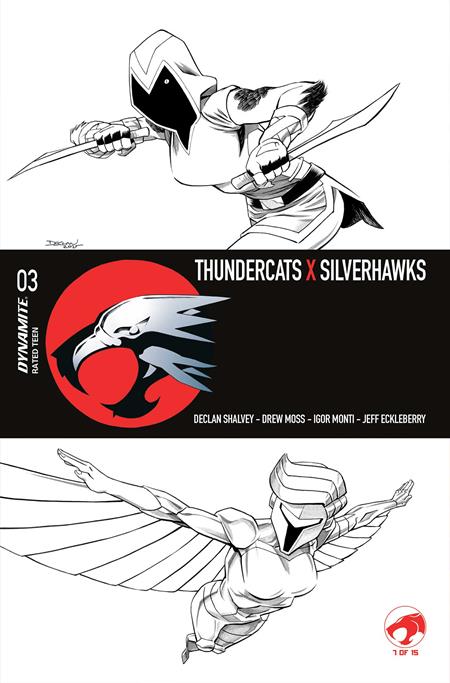 Thundercats X Silverhawks #3  L Declan Shalvey Line Art Var