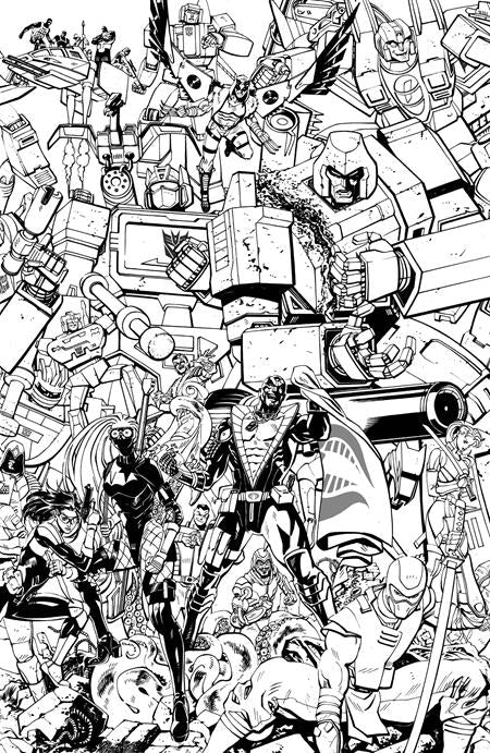 Transformers #33  G Tom Reilly Energon Universe 3rd Anniversary B&w Var
