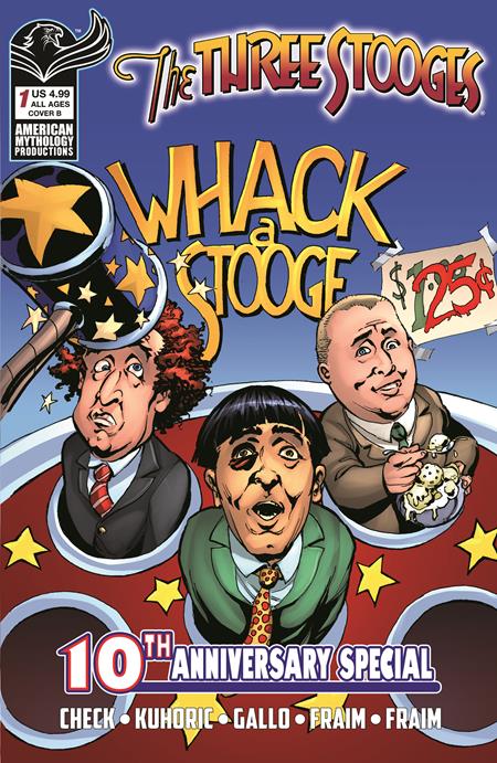 Three Stooges American Mythology 10th Anniversary #1  B Greg Larocque Var  Previously Solicted Thru Diamond
