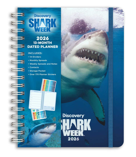 2026 Shark Week 13-Month Weekly Planner image