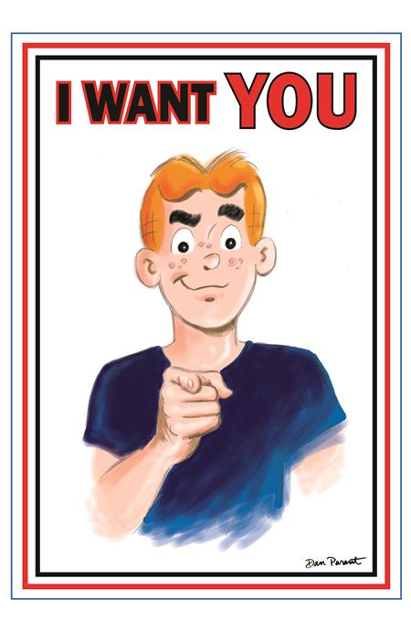 Archie Comics Celebrates Americas 250th  | One Shot  C Dan Parent Uncle Sam Poster Art Var