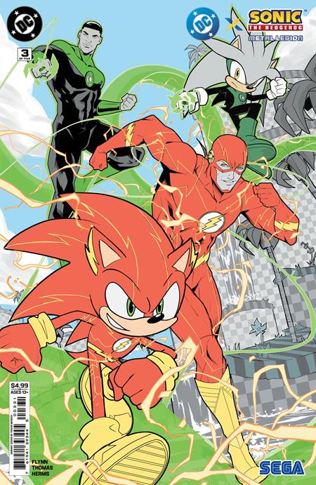 DC X Sonic The Hedgehog The Metal Legion #3 (of 5)  C Travis Mercer Card Stock Var